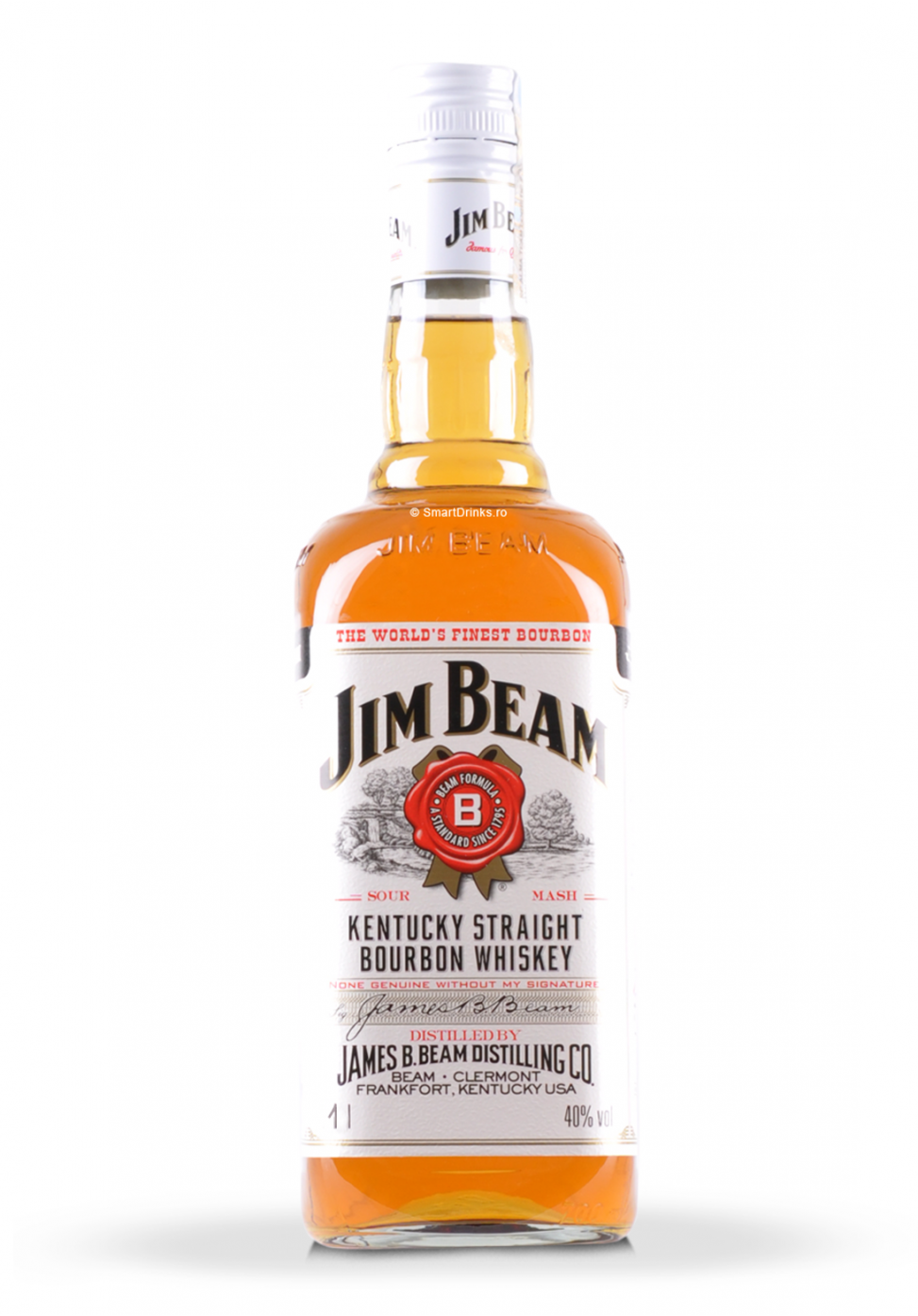 SmartDrinks.ro Whisky Jim Beam Straight Bourbon (1L)