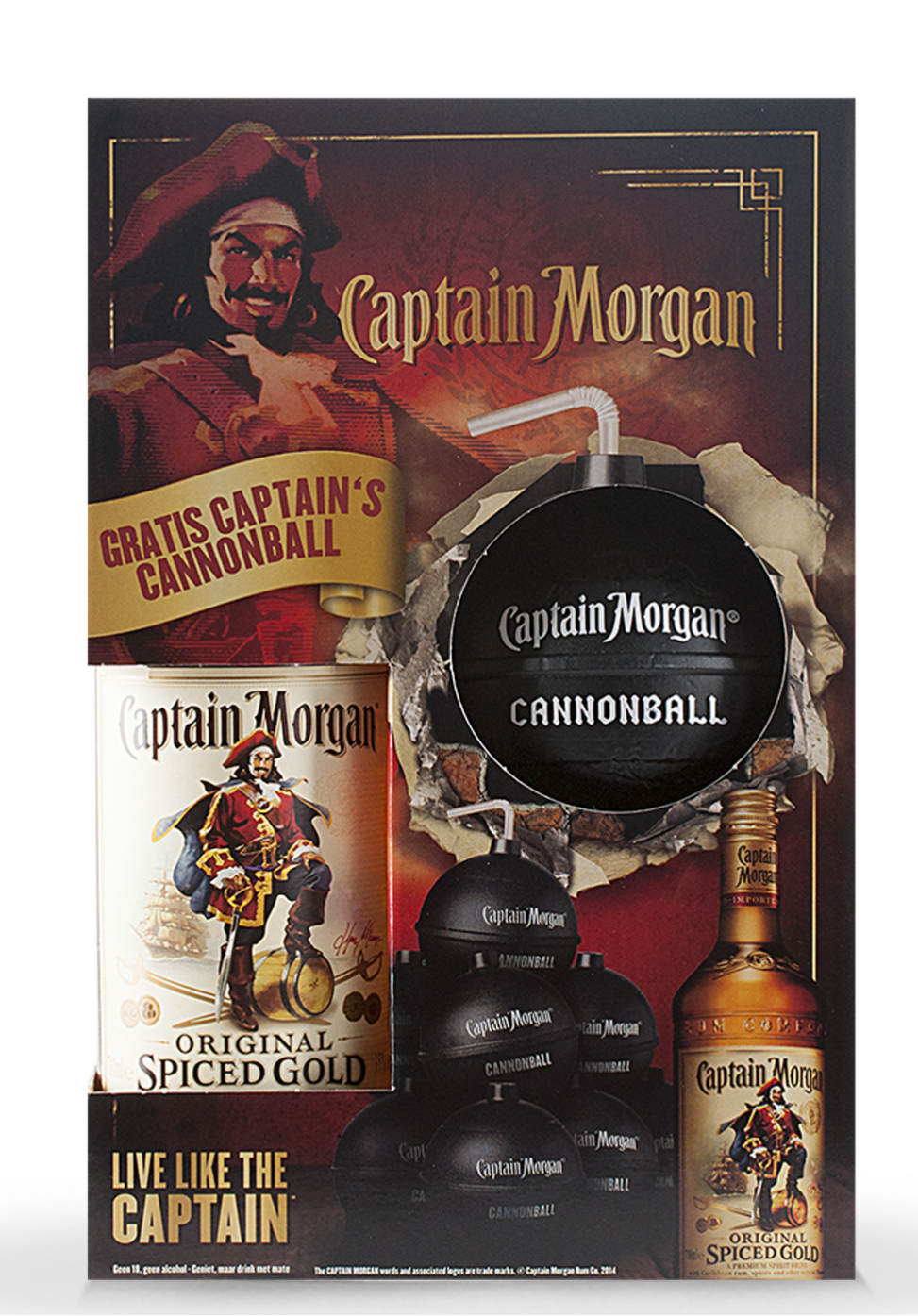 SmartDrinks.ro Rum Captain Spiced Gold Cannonball (0.7L)