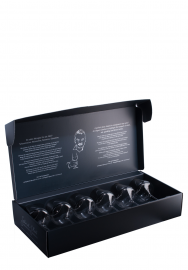 Gabriel Glas six Glass Gift Box- Gold Edition Wine Glass
