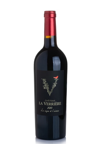 Vin Chateau La Verriere La Vigne et L'Oiseau Bordeaux Rouge 2020 (0.75L) Image