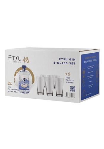 GIN ETSU ORIGINAL PACHET 2 STICLE 43% (0.7L) + 6 PAHARE Image