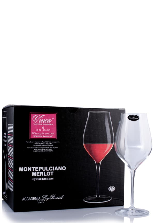 Glass Set Luigi Bormioli Crystal Vinea Montepulciano / Merlot (6x45cl)