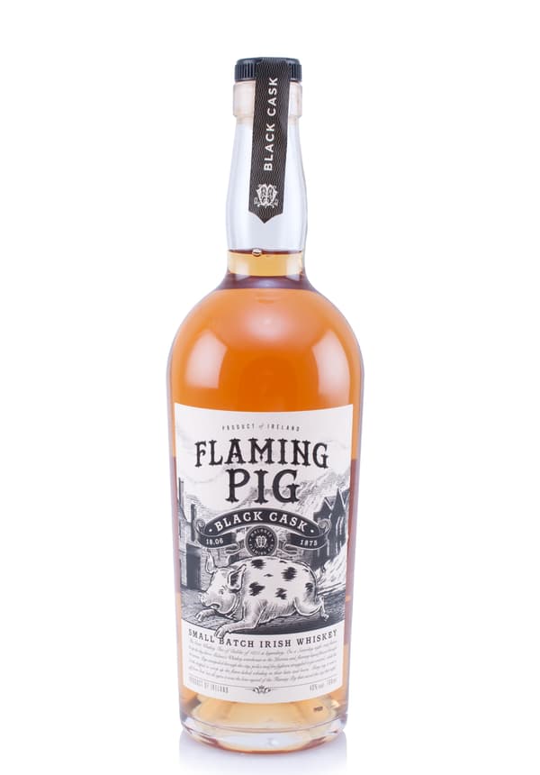 Whisky Flaming Pig, Irish Black Cask 40% (0.7L)