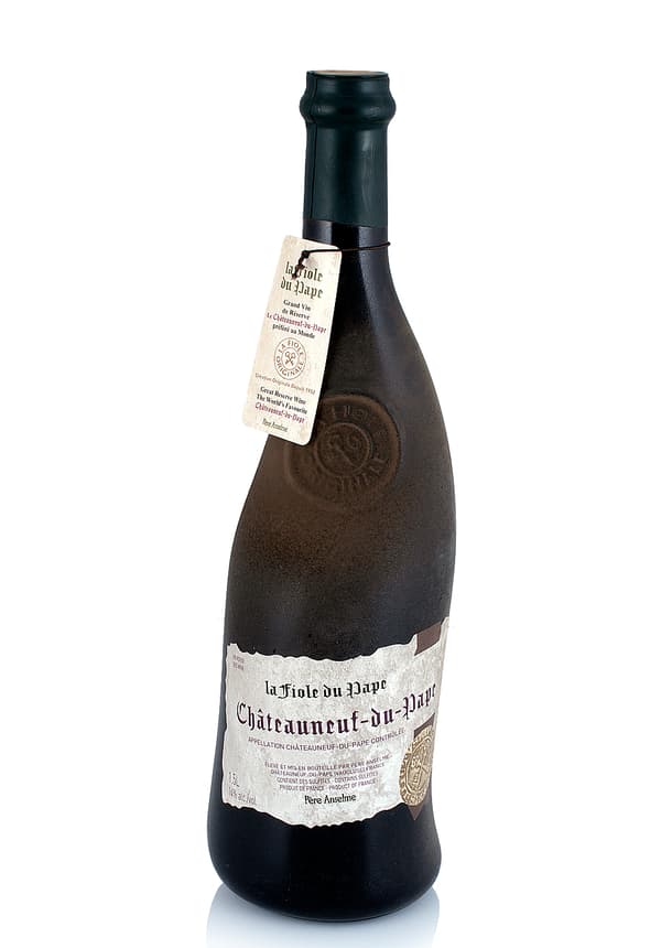 Wine Brotte La Fiole Du Pape, A.O.C. Chateauneuf-Du-Pape Magnum + Cutie Lemn (1.5L)