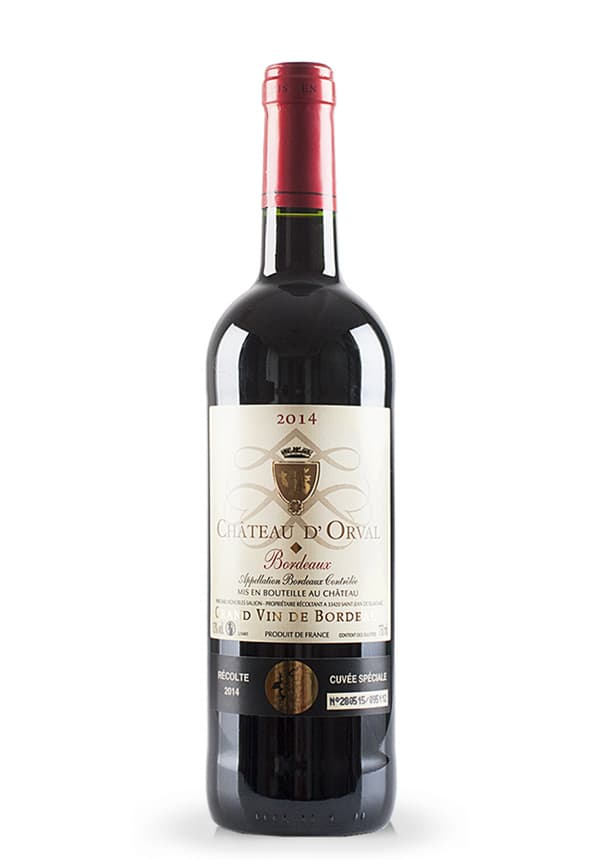 Vin Chateau D'Orval, A.O.C. Bordeaux 2020 (0.75L)