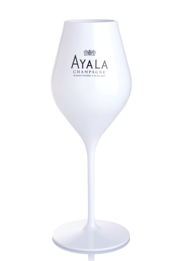 Pahar Champagne Ayala Alb PVC 40CL