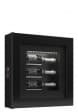 VITRINA VIN QUADRO NEAGRA DE PERETE CAPACITATE 3 STICLE