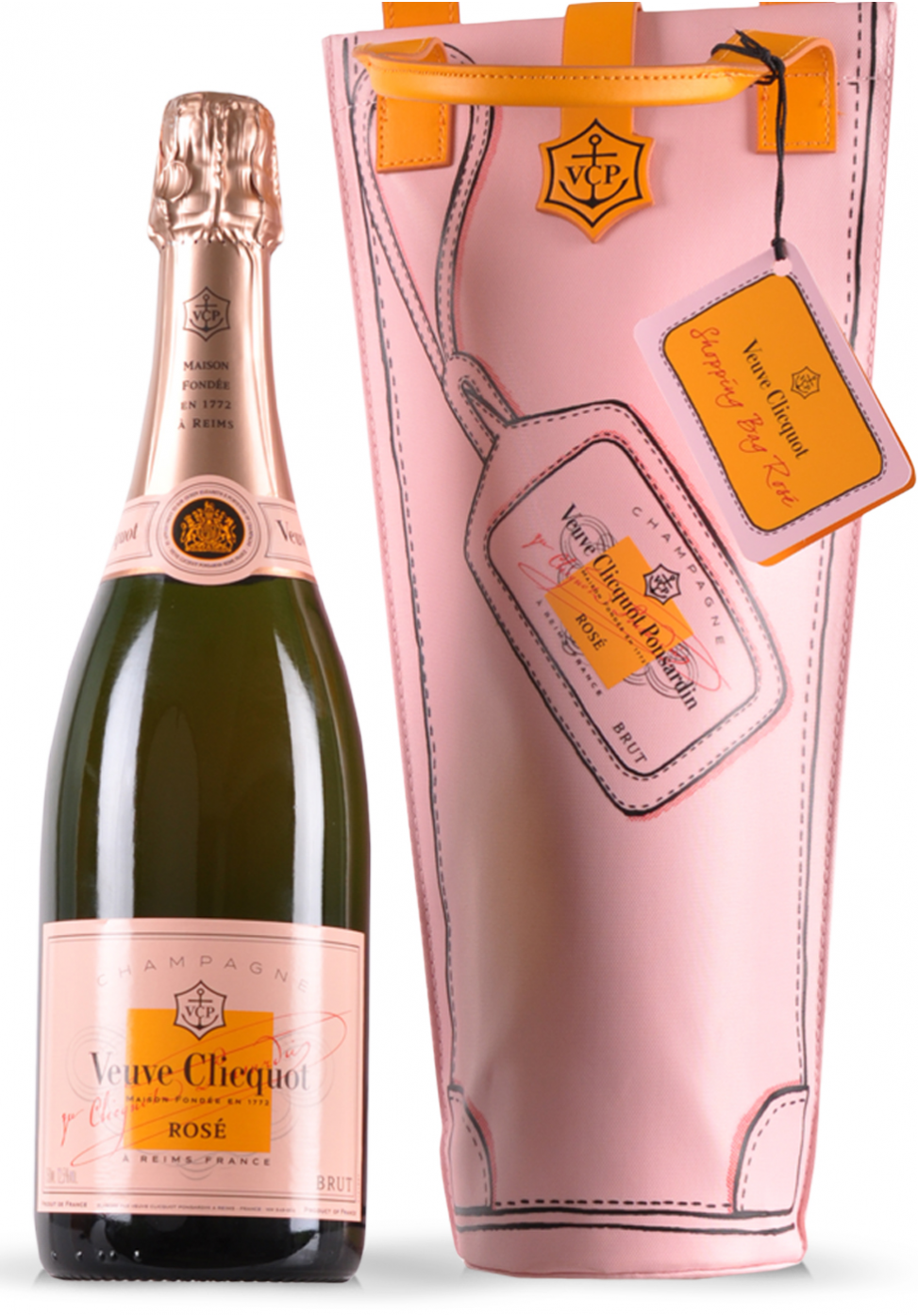 SmartDrinks.ro Champagne Veuve Clicquot Rose Shopping Bag (0.75L)