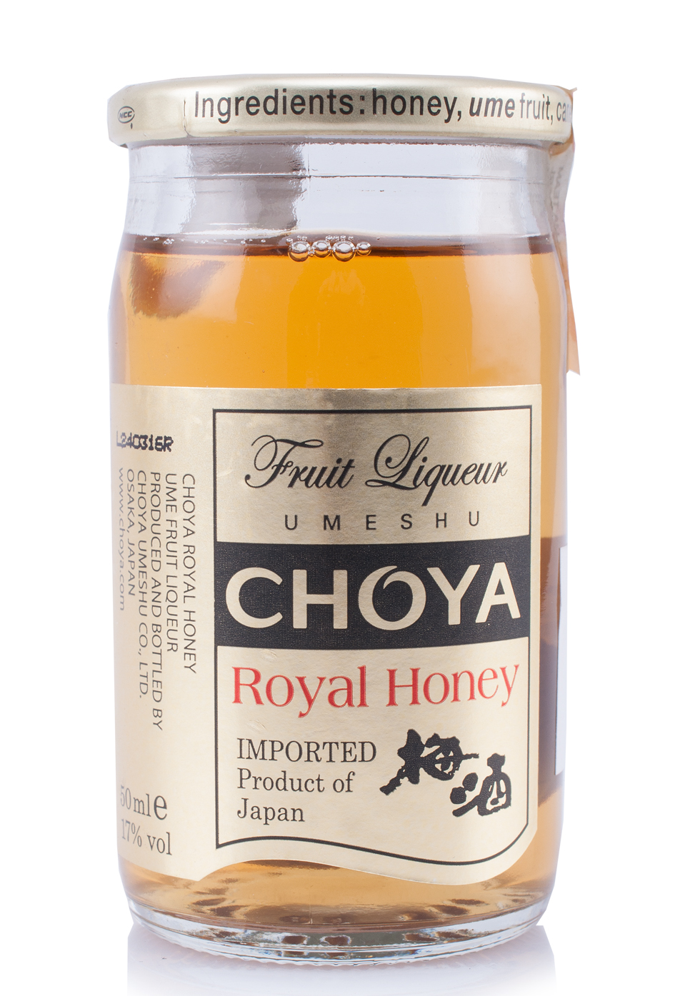 Choya, Fruit Liqueur Umeshu, Royal Honey (0.05L)