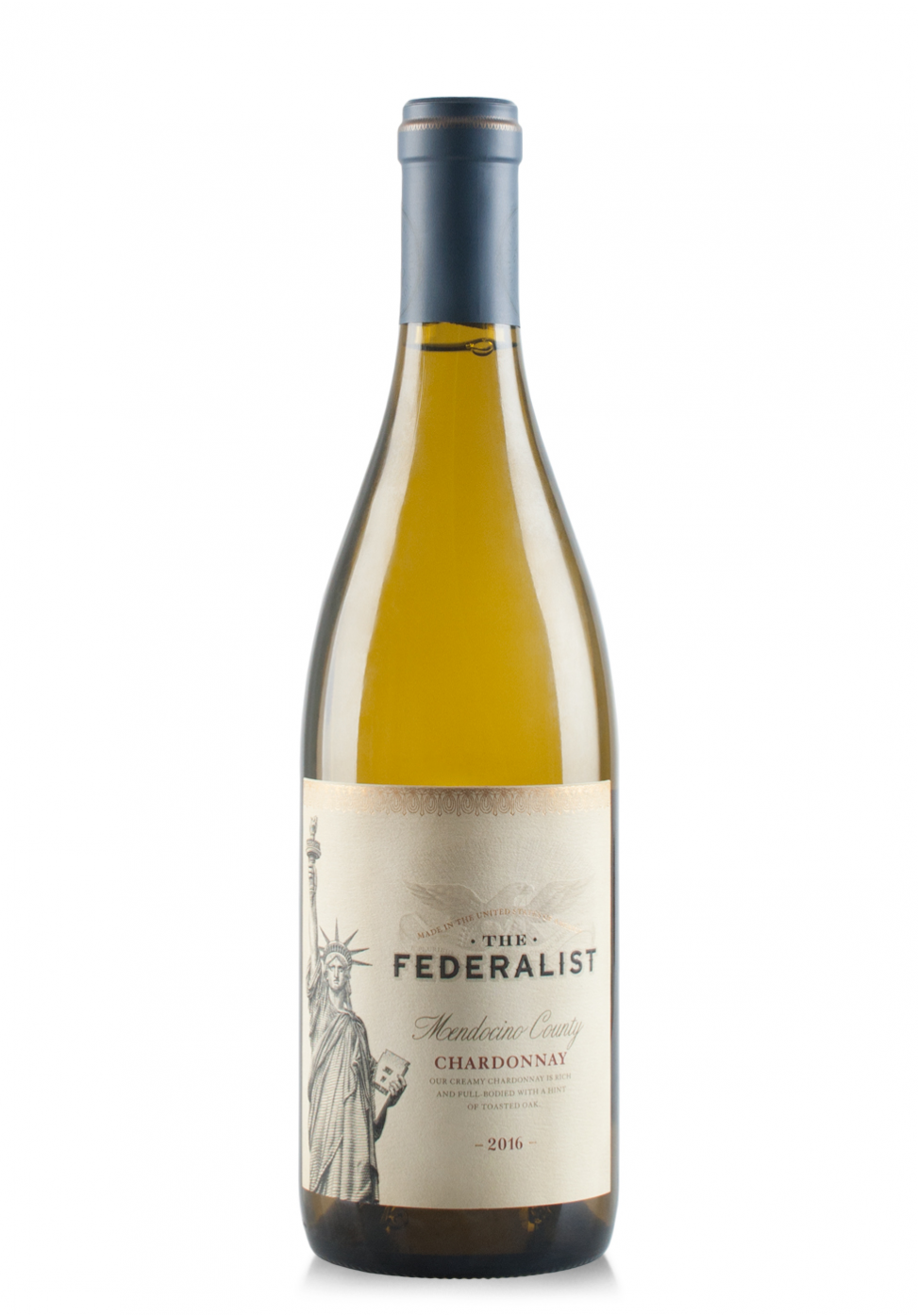 Vin The Federalist Chardonnay, Mendocino County, 2017 (0.75L)