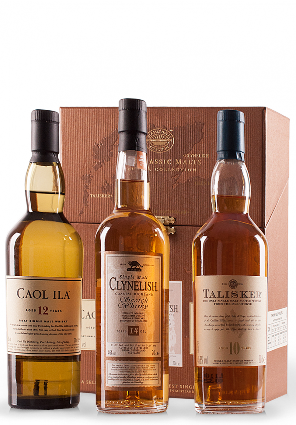SmartDrinks.ro Whisky Classic Malts Collection, Coastal Coffret (3x20cl)