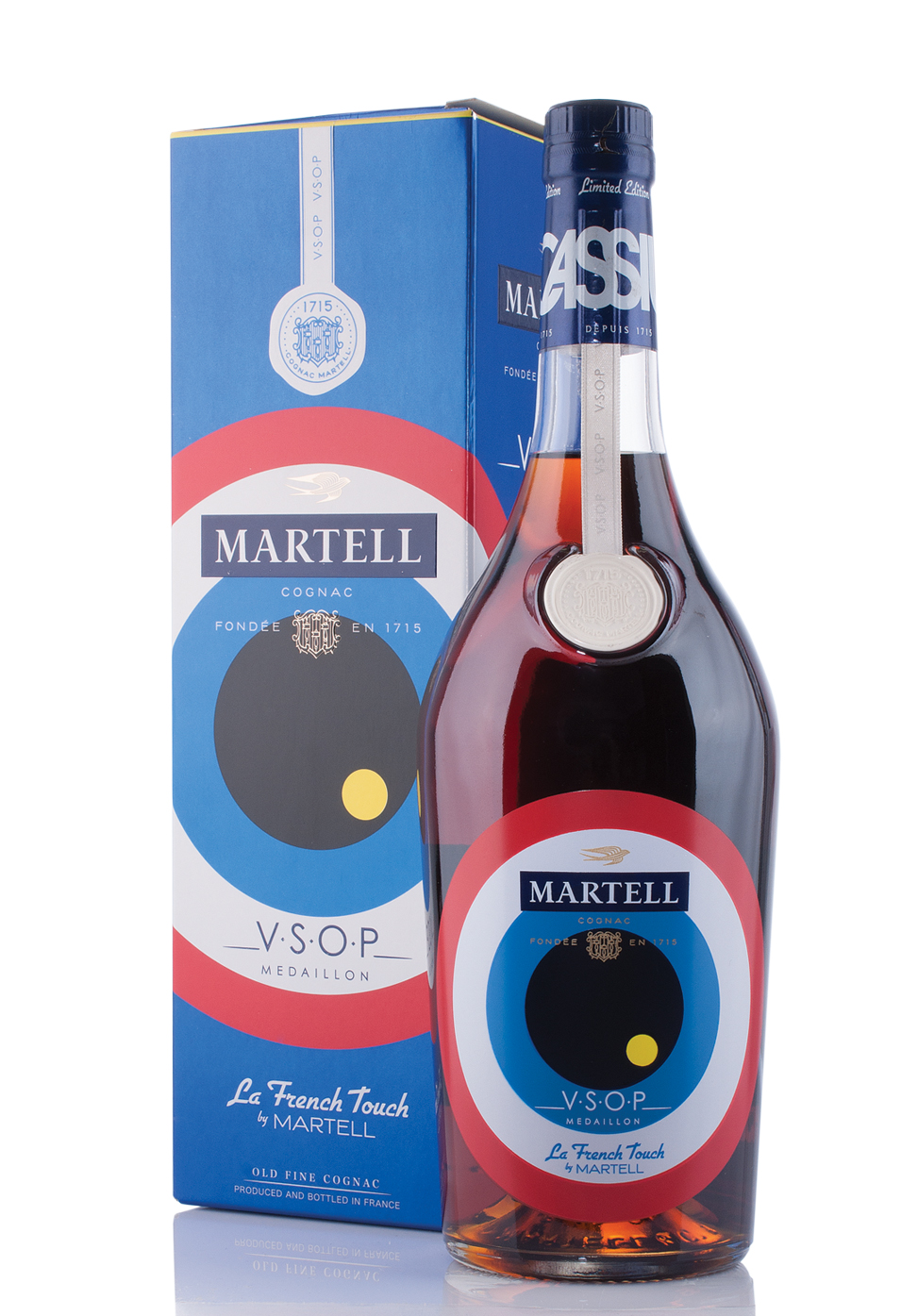 Cognac Martell VSOP Medaillon, La French Touch (1L)