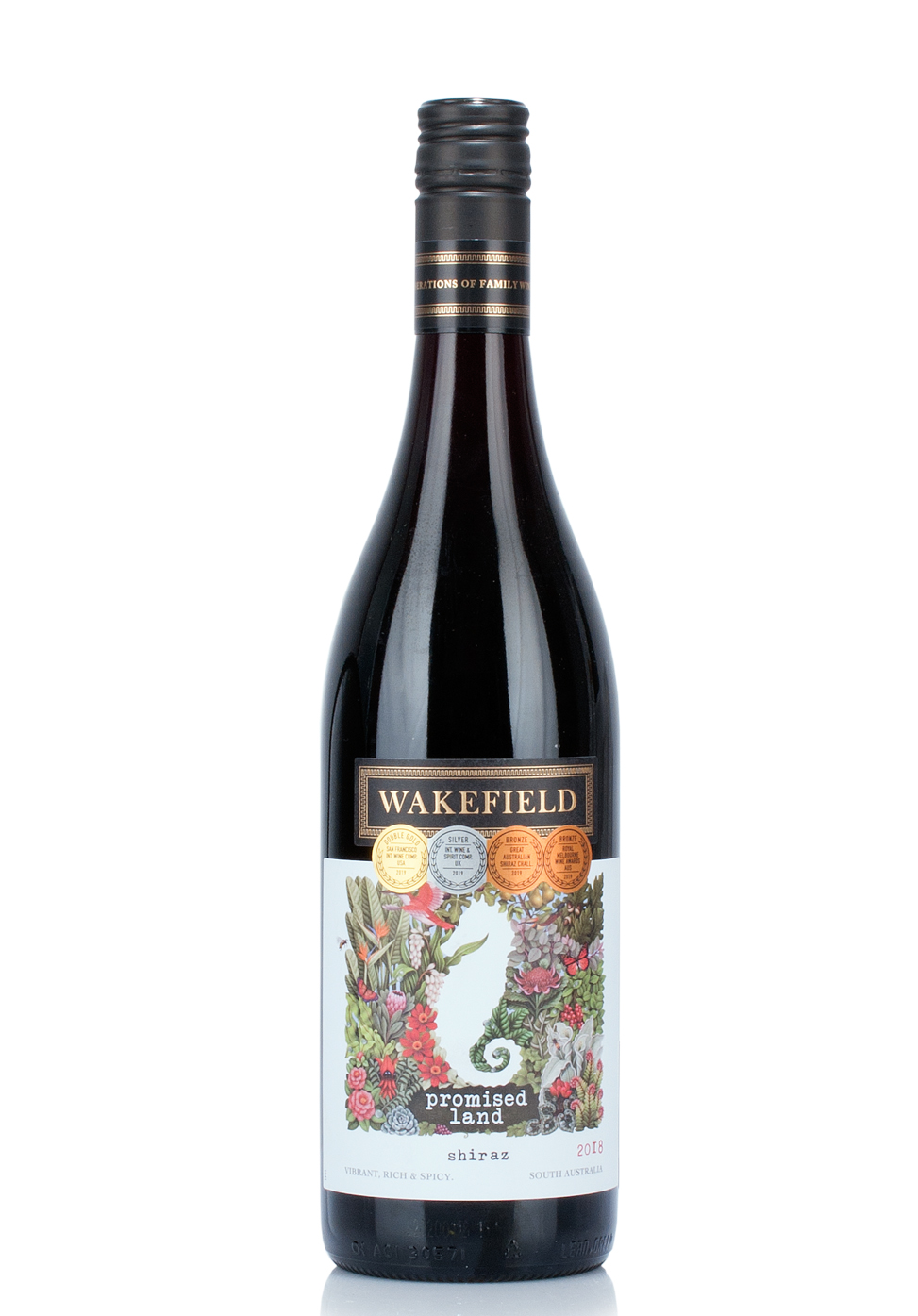 Vin Wakefield Promised Land Shiraz 2019 (0.75L) Image