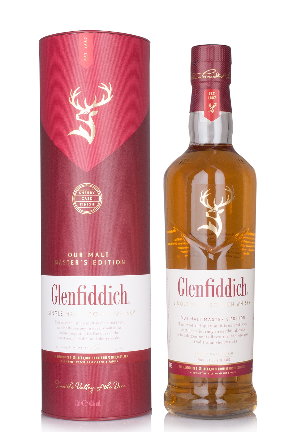 Whisky Glenfiddich Malt Masters Edition + Cutie 43% (0.7L) Image