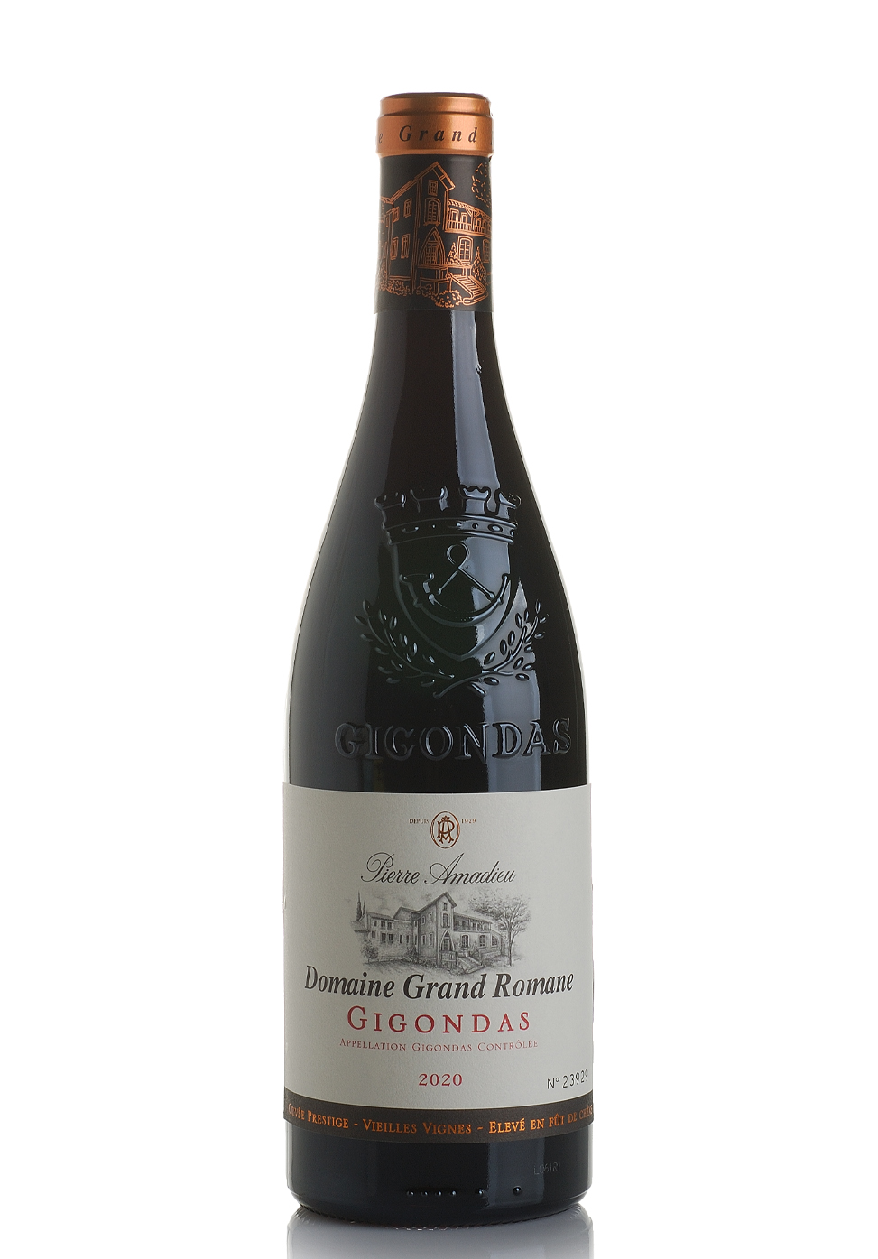 Vin Gigondas Domaine Grand Romane Rouge Vieilles Vignes 2020 (0.75L) Image